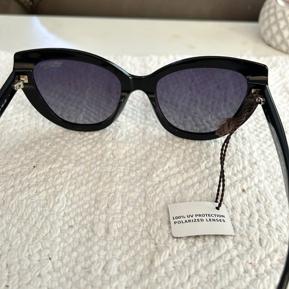 TOM FORD BLACK ANYA CAT EYE SUNGLASSES TF762 POLARIZED - Picture 2 of 8